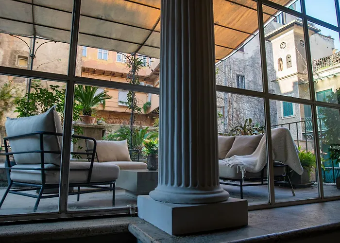 Historical Palace With Large Terrace Rome